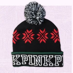 PINK Victoria’s Secret holiday beanie